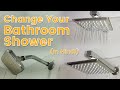 Change your bathroom shower easily  replacing your shower  install new shower and remove old