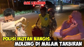 VIRAL!! IBU NANGIS TERUS2AN DISAAT GEMA TAKBIRAN, BAWA DUA ANAK MULUNG DEMI INI..