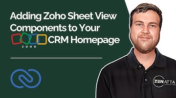 Adding Zoho Sheet View Components to Your Zoho CRM Homepage