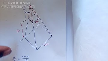 Find the volume of the frustum pyramid with a sqaure base