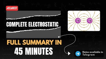 Electrostatics One Shot 🔥 | JEE & NEET 2026 | High-Scoring Chapter in 45 Min