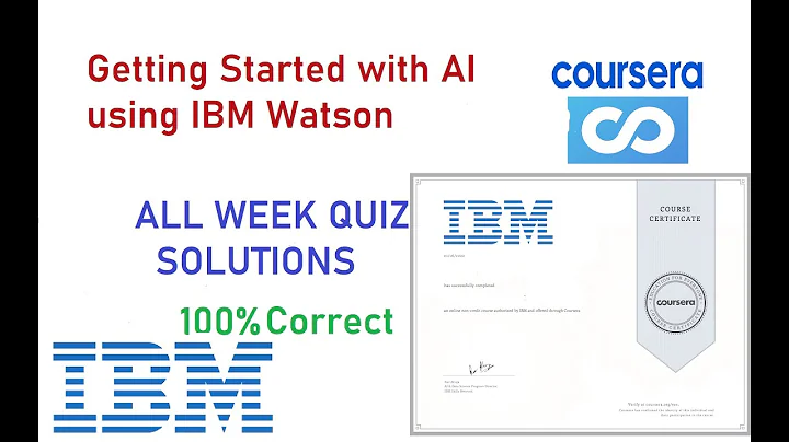 Getting Started with AI using IBM Watson Solutions I IBM I Coursera I All Quiz Solutions #solutions
