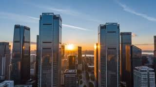 🌆 **Sunrise Over the Metropolis! Jaw-Dropping Skyline & Towering Skyscrapers at Dawn!** ☀️