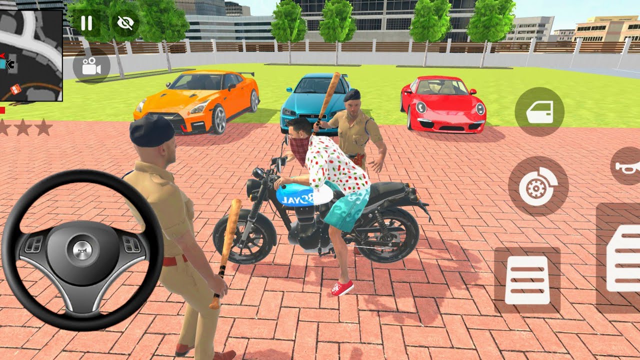 Franklin Buy 1️⃣ Porsche 1️⃣ gtr and 1️⃣ mustang in Indian thept auto simulator Gameplay 🎮