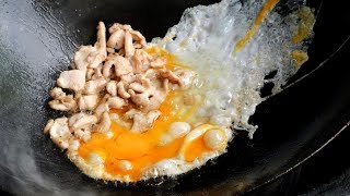 계란 볶음면 egg fried noodle / thailand street food