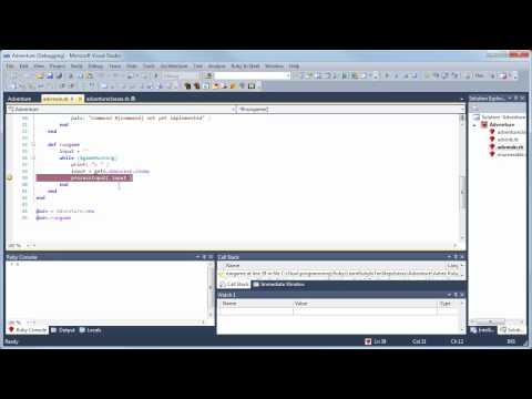 Debugging Ruby in Visual Studio 2010