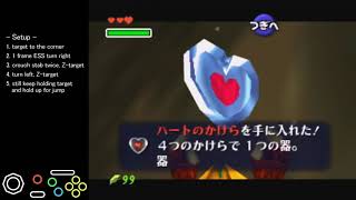 Zoras River Heart Piece Jump Setup