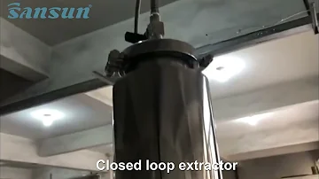Sanitary BHO Closed Loop Extractor with Dewaxing Column and Recovery Tank