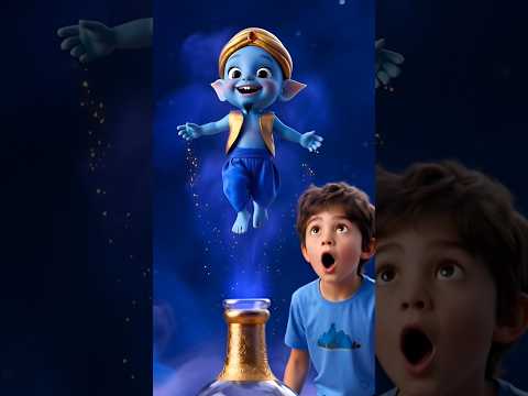जब बोतल से निकला जादुई जिन्न 😱✨ | Emotional Village Story | Shorts #shorts #cartoon