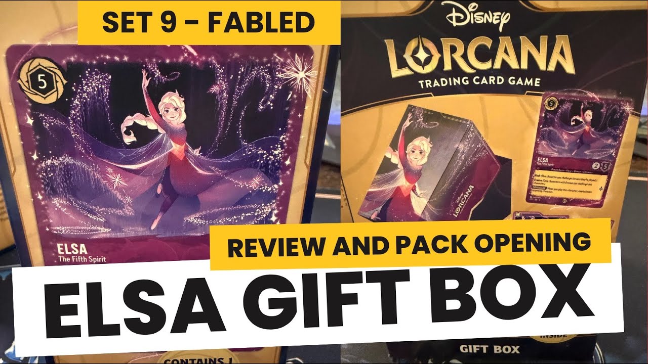 Elsa Gift Box Review and Pack Opening #lorcana #fabled #elsa #disney ...