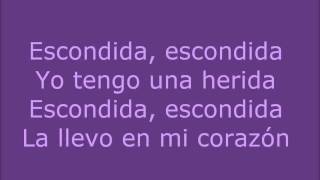 Corazon Rebelde Escondida Letra HD