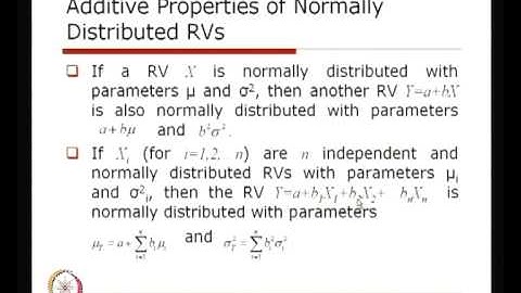Mod-01 Lec-11 Probability Distribution of Continuous RVs