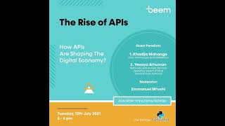 Beemathon Webinar  The Rise of APIs