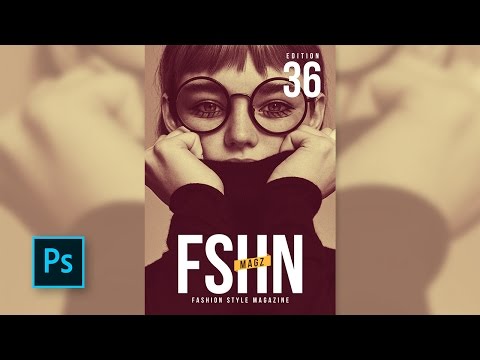 How to Create a Magazine Cover Design with Photoshop - Portrait  effect Photoshop tutorials