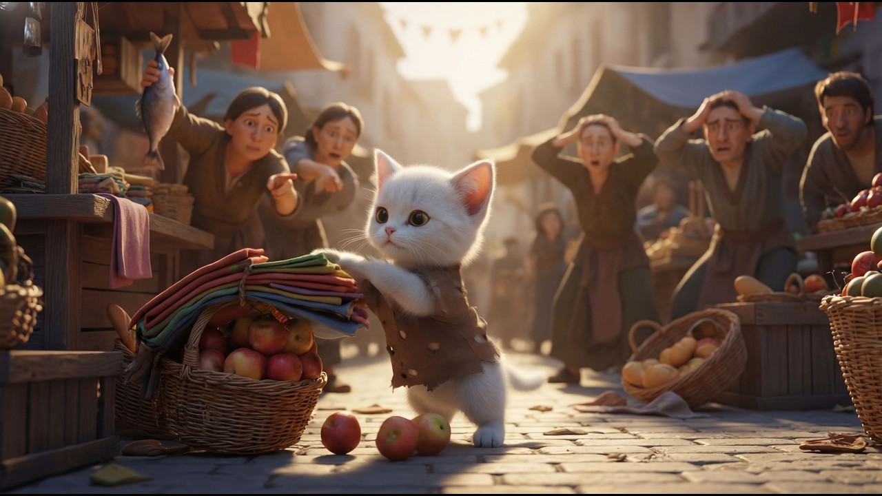 They Laughed at the Kitten in the Torn Brown Shirt — Until the Market Stood Still 😭🐾 | AI Cat Story