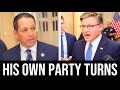 Mike Johnson WALKS Off Rather Than Answer If Accused Gonzales Deserves Reelection