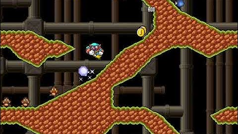 SMBX 2 Backup with Wario in Random 2 Tunnel of Maze End (Key)