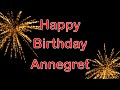 Happy birt.ay annegret   geburtstagslied fr annegret