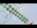 Turquoise Bracelet 💎 #beadedbracelet #beadingtutorial #diy