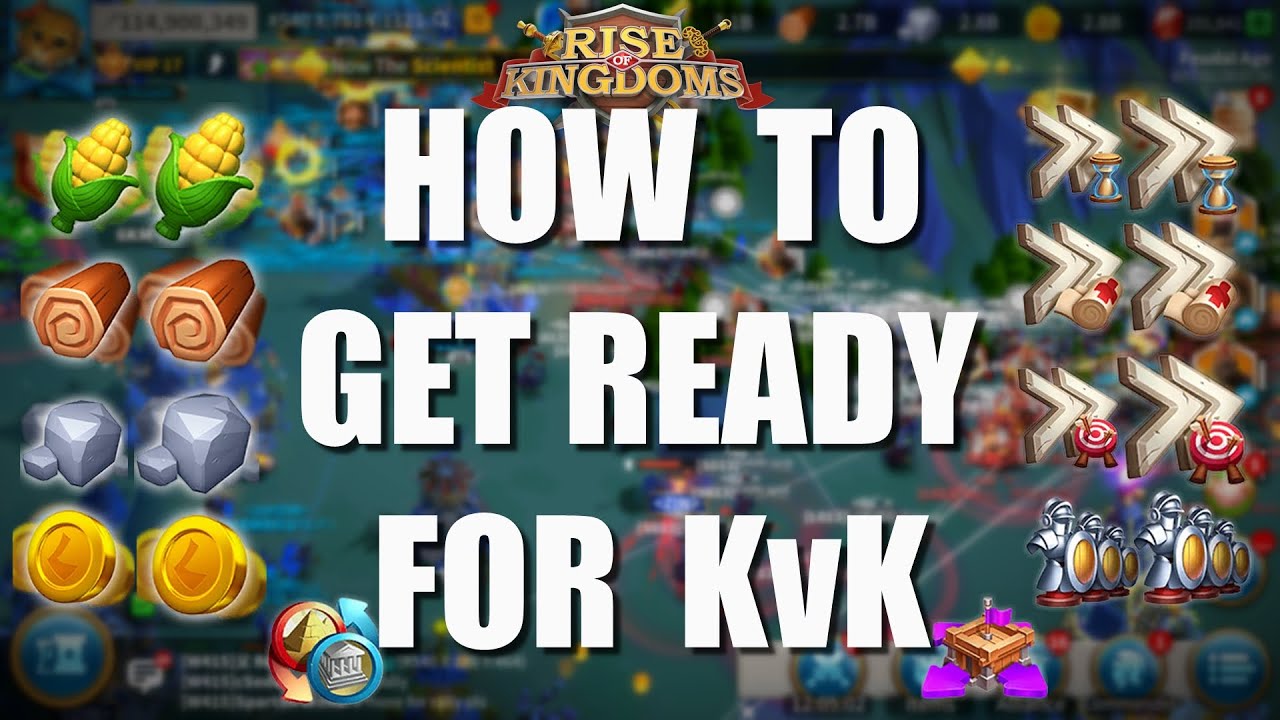 How to get ready your account for KvK with resources, speed ups, boosts
