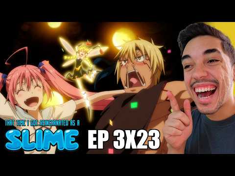 O FIM DO FESTIVAL DE JURA TEMPEST | TENSEI SHITARA SLIME EPISODIO 23 TEMPORADA 3 REACT