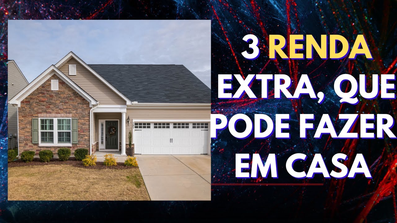 3 Renda 3 RENDA EXTRA, PARA VOCÊ COMEÇAR A GANHAR DINHEIRO DE CASA - YouTube