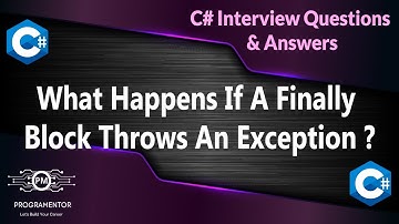 What Happens If A Finally Block Throws An Exception ? C# Interview Questions & Answers (Hindi/Urdu)