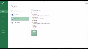 02 How to Open a Workbook in Excel 2013