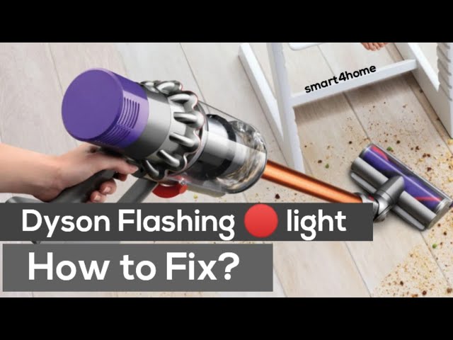 Dyson V11 vacuum red light error causes