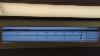 M7 Metrosunun Yeni Kapı Üstü Ekranları.