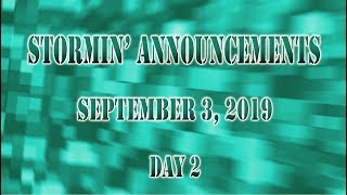 SJHS Video Announcements - September 3, 2019