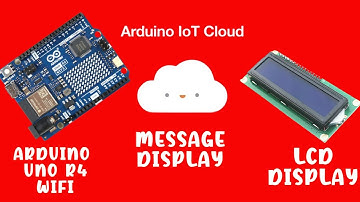 How to connect  Uno R4 Wi-fi and LCD Display  to Arduino IoT Cloud  #unor4wifi #electronicsstuff