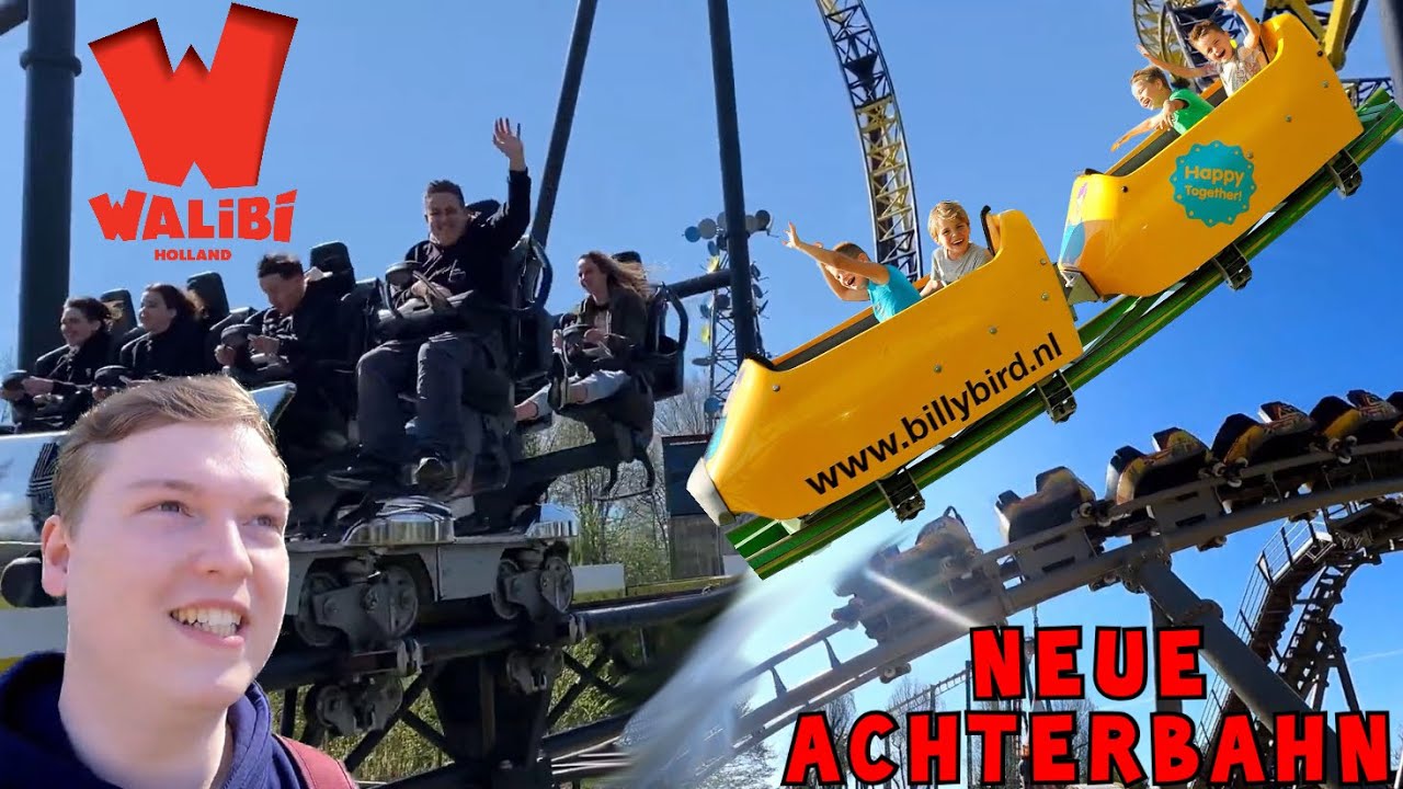 Neue Achterbahn im Walibi Holland und kurzer Besuch bei Billy Bird! | Vlog #110 | ParksAndFunfair