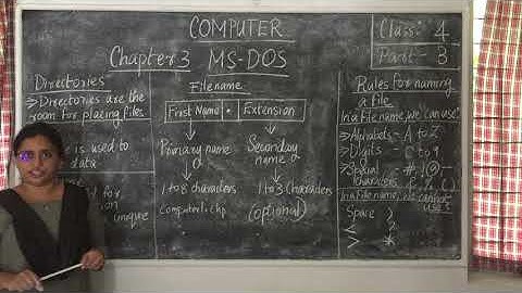 Computer Class 4   MS DOS   Part 3