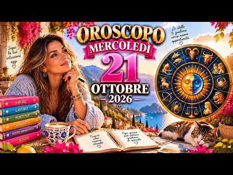 Video OROSCOPO DI MERCOLEDÌ 21 OTTOBRE Una sorpresa per te?