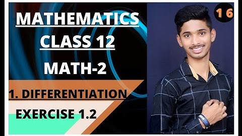 #Differentiation#Mathematics #16 DIFFERENTIATION MATHEMATICS CLASS 12STD HSC BOARD 2021-2022