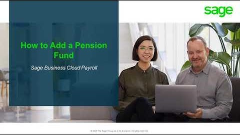 Sage Business Cloud Payroll: How to add Pension Fund