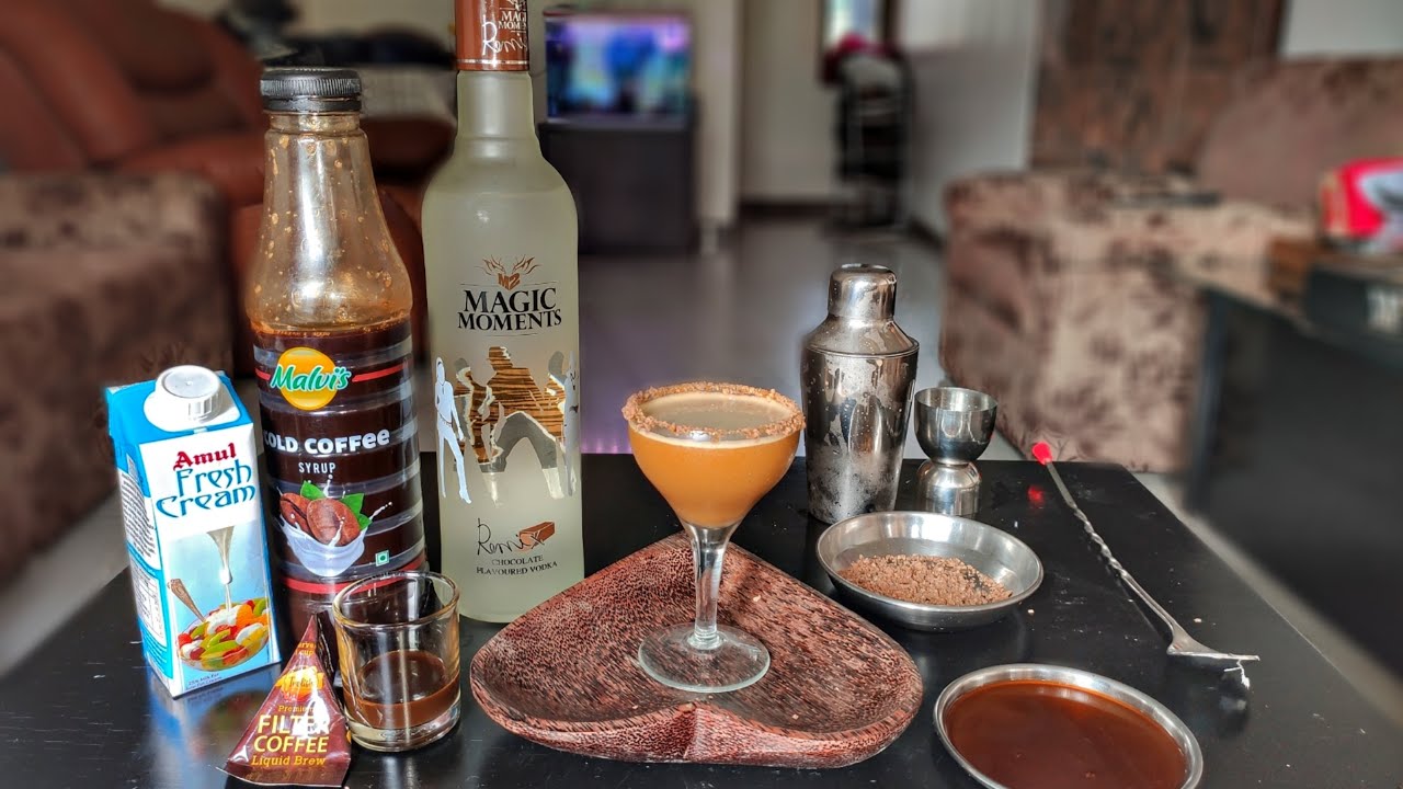 Magic moments Chocolate Vodka Coffee Cocktail🍸 Dessert Cocktail 