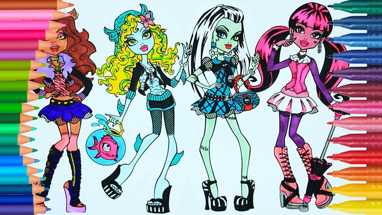 Monster High de pintar | Cómo dibujar y colorear | Dibujos para colorear | Dibujos  para pintar - thptnganamst.edu.vn