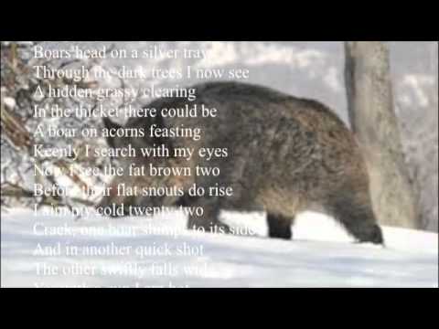 Poem - With a taste for some wild boar - YouTube