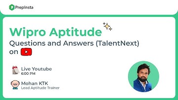 Wipro Aptitude Questions and Answers (TalentNext)