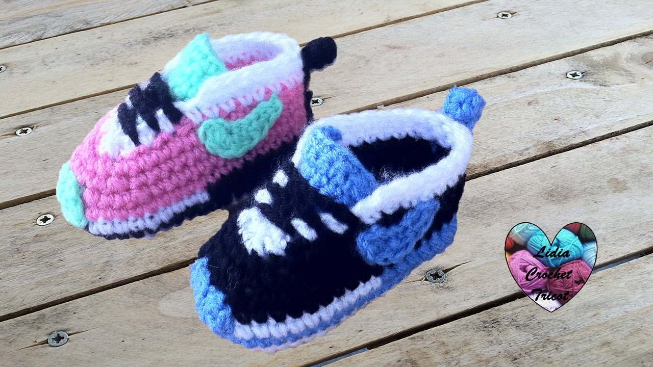 baskets nike bebe au crochet