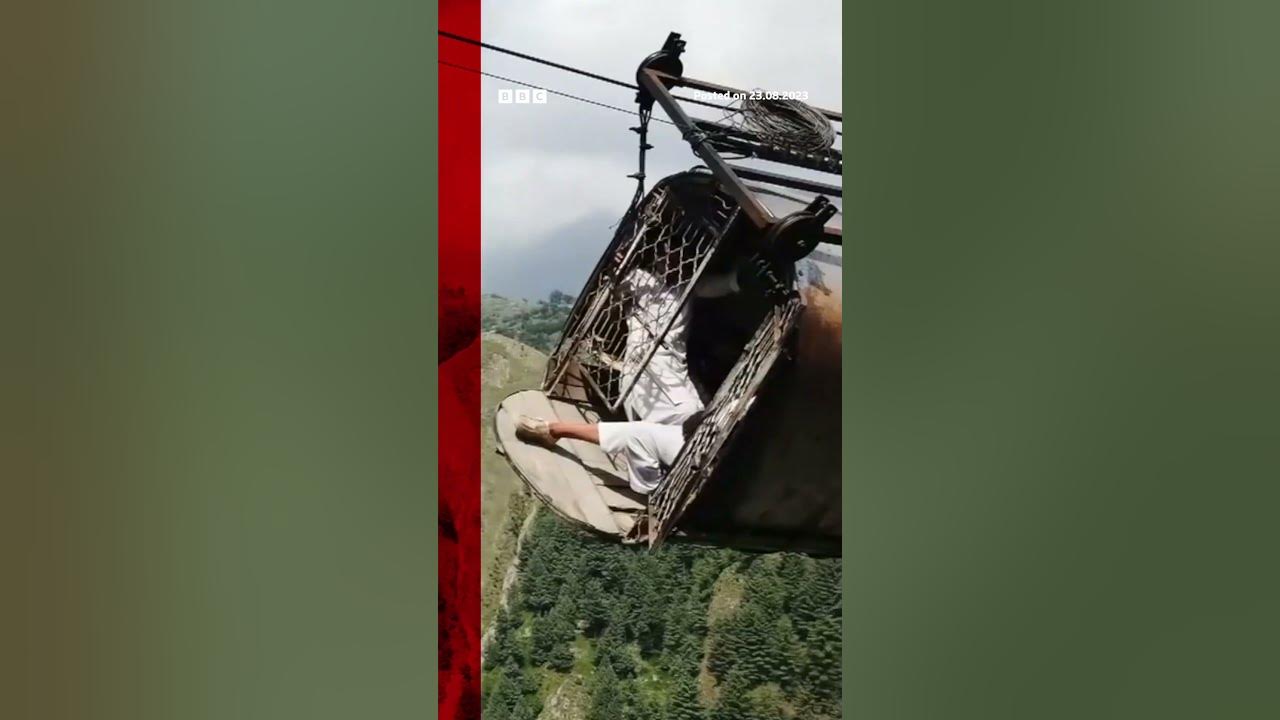 It took 12 hours to rescue all eight passengers of this cable car. #Shorts #Pakistan #BBCNews