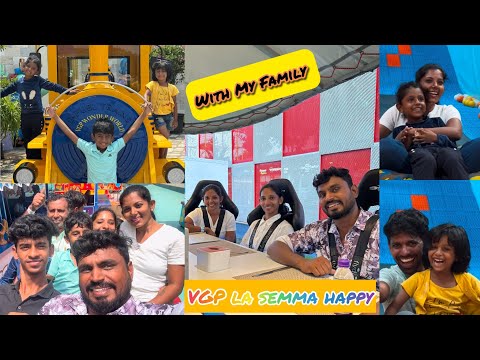 Chennai VGP la ivalo enjoyments familyoda🥰😇🎉🎉🎉
