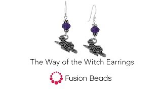 Watch how to make The Way of the Witch earrings by Fusion Beads