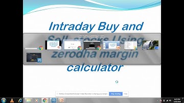 How to Use zerodha margin calculator intraday