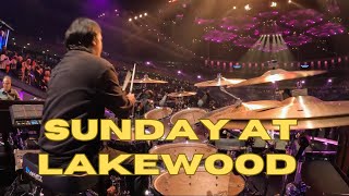 Drumming for Lakewood Sunday service!