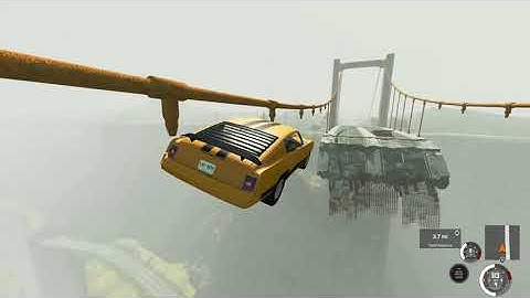 BeamNG Drive - Crash Hard 2.0 Bridge Jumping (From the other side!)