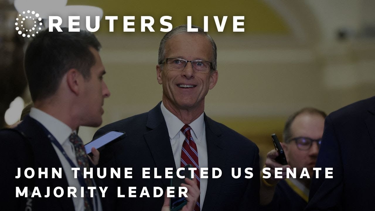 LIVE: John Thune elected Senate majority leader - YouTube