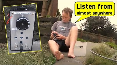 Portable 40/20 metre direct conversion receiver